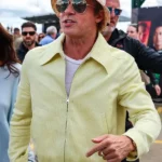 Brad Pitt F1 The Movie Yellow Cotton Jacket