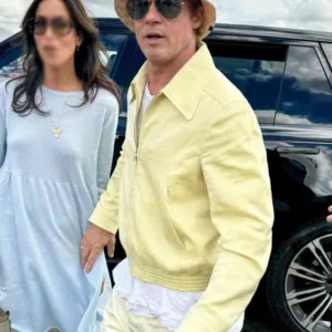 Brad Pitt Formula 1 Movie Yellow Bomber Jacket