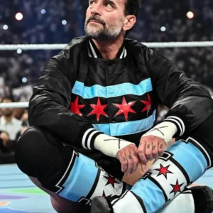 CM Punk WWE Night of Champions 2025 Varsity Jacket