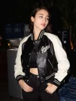 Caylee Cowan Black & White Varsity Jacket