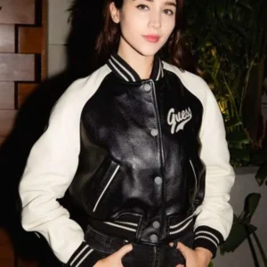 Caylee Cowan Cropped Varsity Jacket