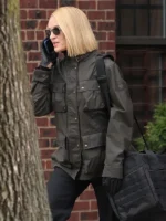 Uma Thurman TV Series Grey Cotton Jacket