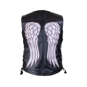 Daryl Dixon The Walking Dead Angel Leather Vest