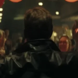 TV Series Smoke Taron Egerton Black Real Leather Jacket