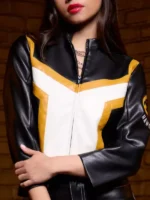 Hawkgirl Superman Movie 2025 Cropped Leather Jacket