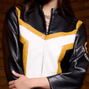 Hawkgirl Superman Movie 2025 Cropped Leather Jacket