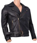 Cry Baby Johnny Depp Black Leather Jacket