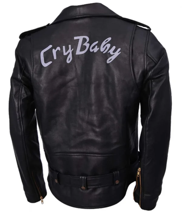 Johnny Depp Black Biker Real Leather Jacket