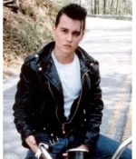 Johnny Depp Cry Baby Biker Leather Jacket