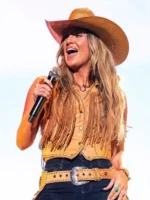 Railbird Festival Lainey Willson Brown Real Leather Vest