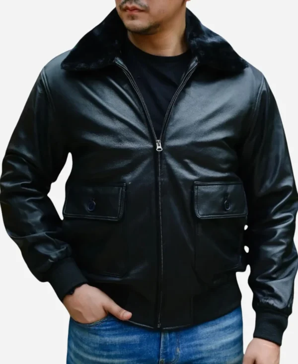 Demon City Movie Black Real Leather Jacket
