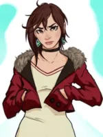 Momo Ayase Fashion Fur Collar Cropped Jacket