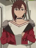 Anime Series Dandadan Red Copped Jacket