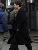 Ben Richards The Running Man Blue Woolen Trench Coat