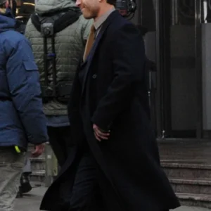 Ben Richards The Running Man Blue Woolen Trench Coat