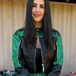 Michelle Lally TV Series The Valley Cropped Leather Jacket