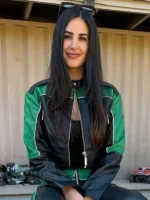 Michelle Lally TV Series The Valley Cropped Leather Jacket