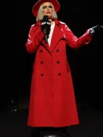 AEW Collision 2025 Toni Storm Red Wool Coat