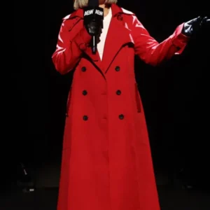 AEW Collision 2025 Toni Storm Red Wool Coat