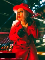Toni Storm 2025 AEW Collision Red Woolen Trench Coat