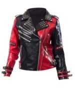 Toni Storm AEW Collision 2025 Black & Red Leather Jacket
