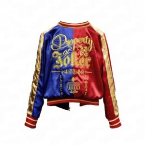 Harley Quinn Sucide Squad Property Of Joker Satin Jacket