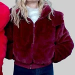 Heather Graham Best Christmas Ever Maroon Jacket