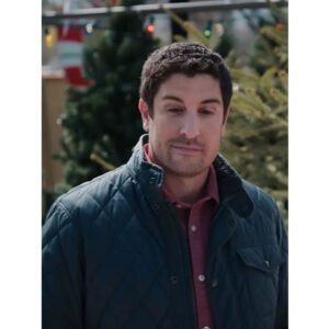 Jason Biggs Best Christmas Ever Blue Quilted Jacket
