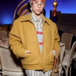 Billie Eilish 96th Oscars Awards Yellow Woolen Jacket