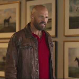 David Denman Peacemaker TV Series Brown Leather Jacket