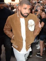 Drake Graham Brown Suede Leather Jacket - Image 2
