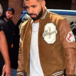 Drake Graham Brown Suede Leather Jacket