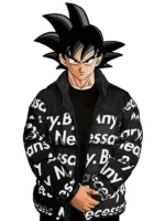 Goku Drip By Any Means Necessary Puffer Jacket