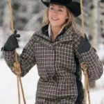 Amy Fleming Heartland Cotton Plaid Jacket