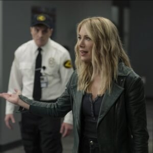 Peacemaker 2025 Jennifer Holland Black Leather Jacket