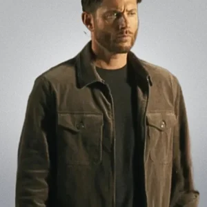 Jensen Ackles Countdown 2025 Brown Suede Jacket