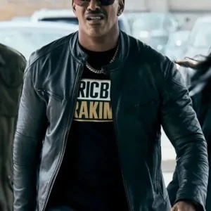 Laz Alonso The Boys Season 4 Black Leather Jacket