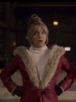 Goldie Hawn The Christmas Chronicles Leather Coat - Image 3