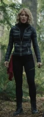 Peacemaker 2025 Jennifer Holland Black Puffer Jacket