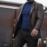 Mark Wahlberg Play Dirty 2025 Brown Blazer Jacket