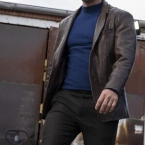 Mark Wahlberg Play Dirty 2025 Brown Blazer Jacket