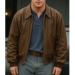 Jeffrey Manchester Roofman Movie Leather Jacket