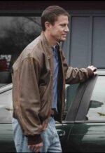 Channing Tatum Roofman 2025 Brown Leather Jacket