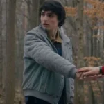 Mike Wheeler Stranger Things S05 gray bomber jacket