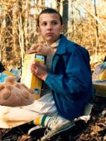 Eleven Stranger Things S01 blue cotton jacket