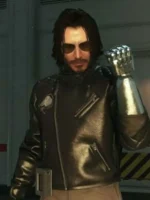 Keanu Reeves Cyberpunk 2077 leather jacket