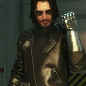 Keanu Reeves Cyberpunk 2077 leather jacket