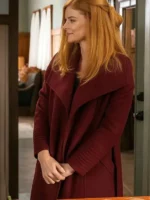 Katherine Walter My Life with the Walter Boys maroon trench coat