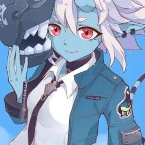 Soukaku in Zenless Zone Zero 2024 blue jacket