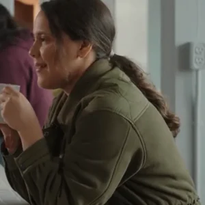 Tara Jacobs My Life with the Walter Boys casual green jacket